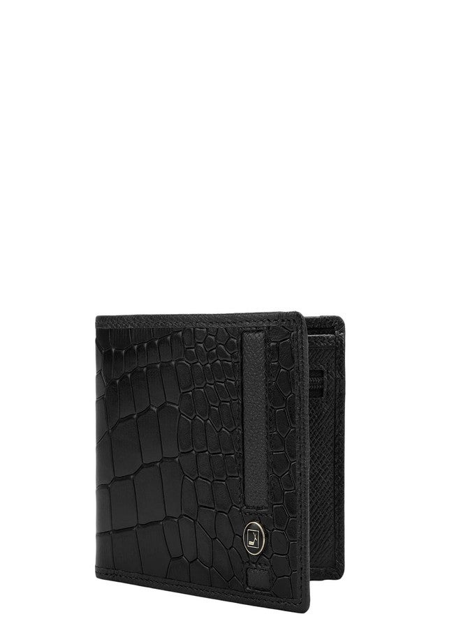 Da Milano RFID Protected Leather Wallet for Men with Card Slot - Black - Image 2
